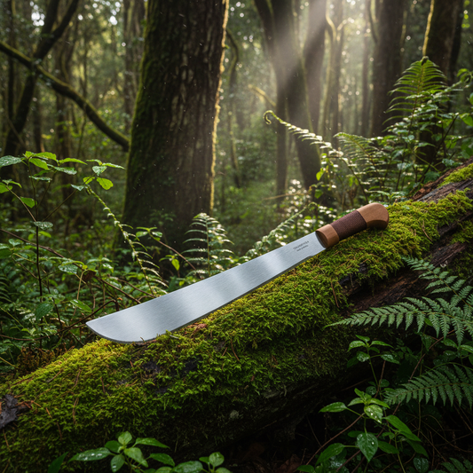 Machette Tramontina 26623 mise en scène outdoor forêt