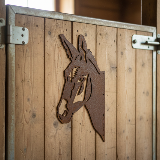 Silhouette âne - box cheval