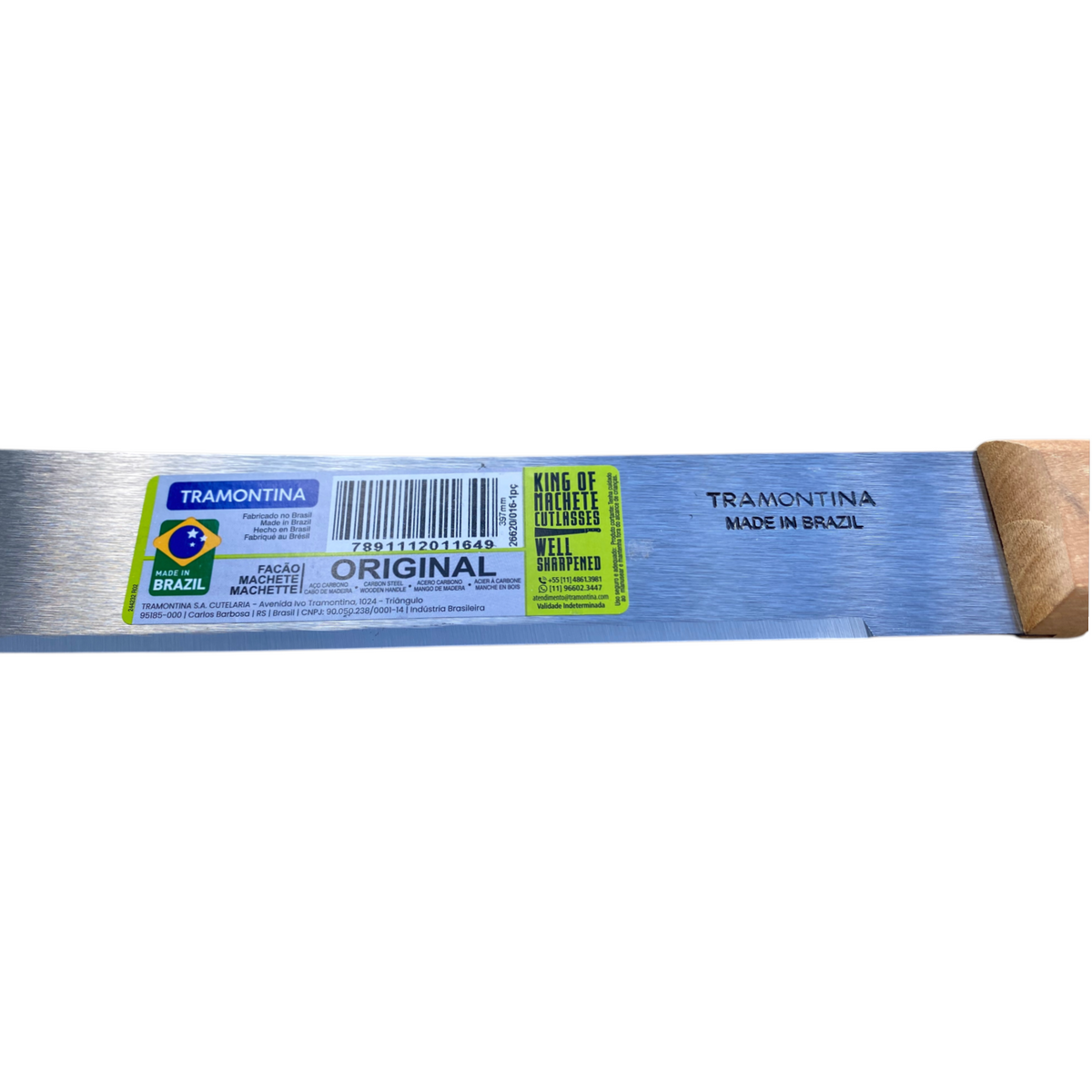 Machette Tramontina 40 cm Acier Carbone Manche Bois – 26620-016