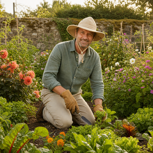 Chapeau de jardinage à grand bord – Coton épais | Les Artisans du Jardin