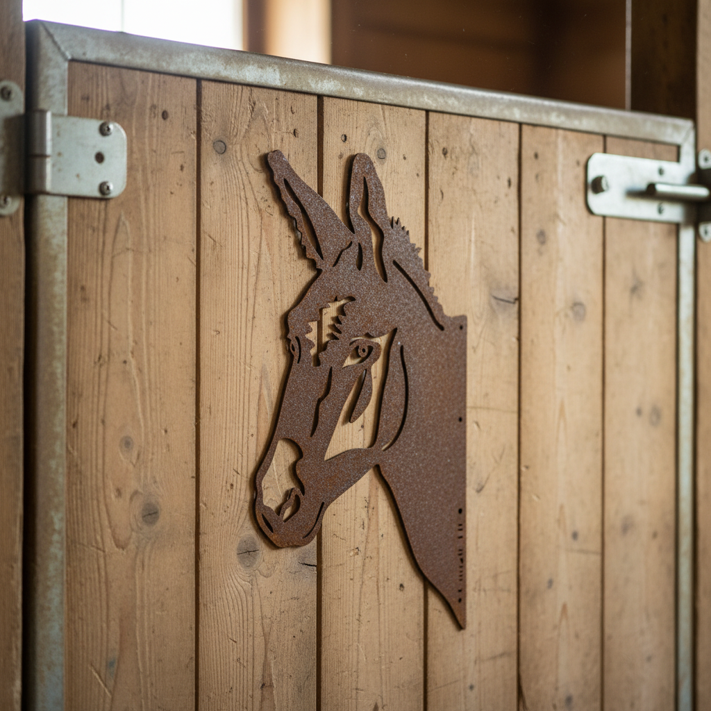 Silhouette âne - box cheval