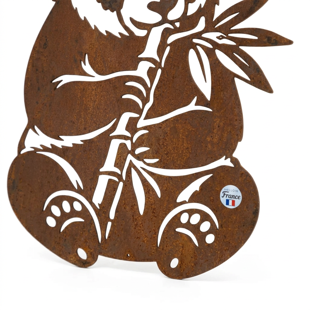 Zoom sur le bas du panda sous un nouvel angle